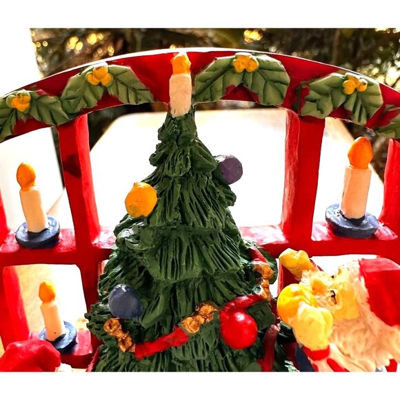 VTG Gift Collection Candle Holder New Christmas Tree Santa Long Johns Teddy Bea - Picture 3 of 12